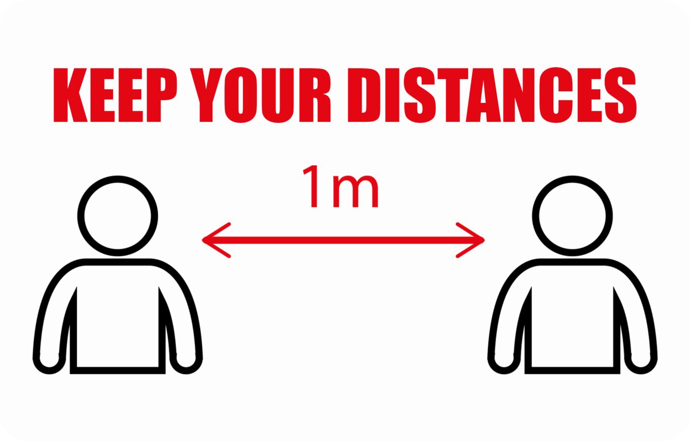 KEEP YOUR DISTANCE CARD CR80-covid